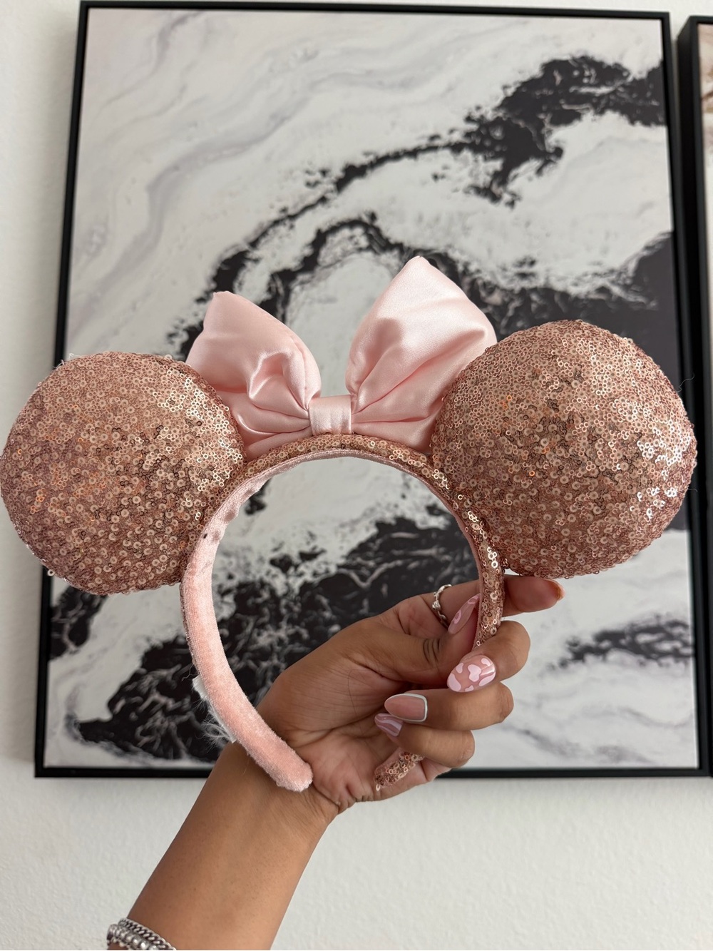 Pink sequin Disney ears - Picture 2 of 2